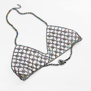 Zara Colorful Beaded Bra Top